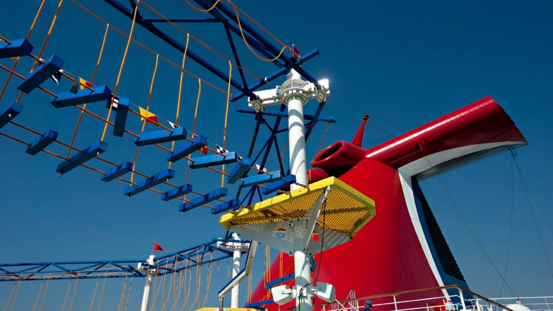 Carnival cruise ship crew member helps blind child on ropes course ...
